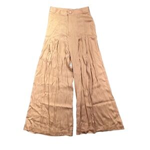 Free People Wide Leg Pants in Tan